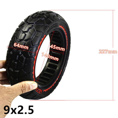 Pneus pleins pour scooter électrique tout-terrain 9,5 pouces (9,5 x 2,50), couleur : bleu SH3703484-06